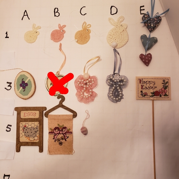 HAND CRAFTED Crochet Flower Egg Bunny Butterfly Pick 4 - Picture 11 of 12